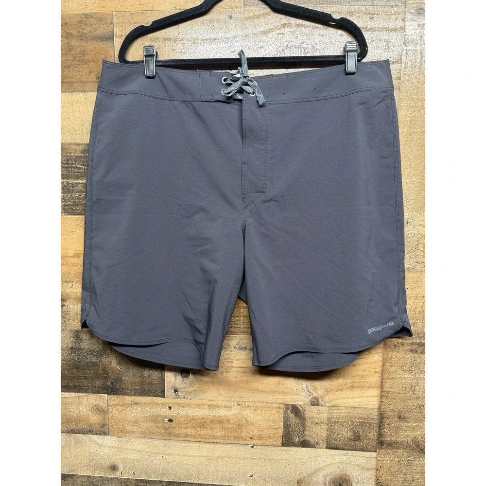 Patagonia Mens Stretch Planing Board Shorts Grey Size 40 Swim Trunks‎ 86611